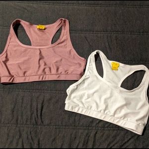 Never worn:Sports bras: Spandex nylon material